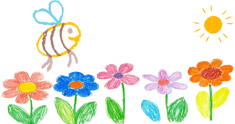 Flowers and Bee