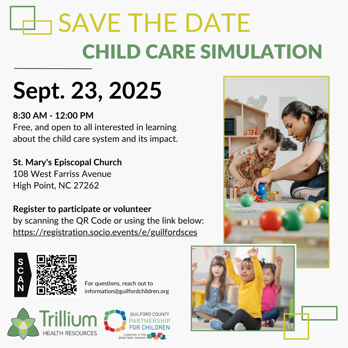 Child Care Simulation Flyer