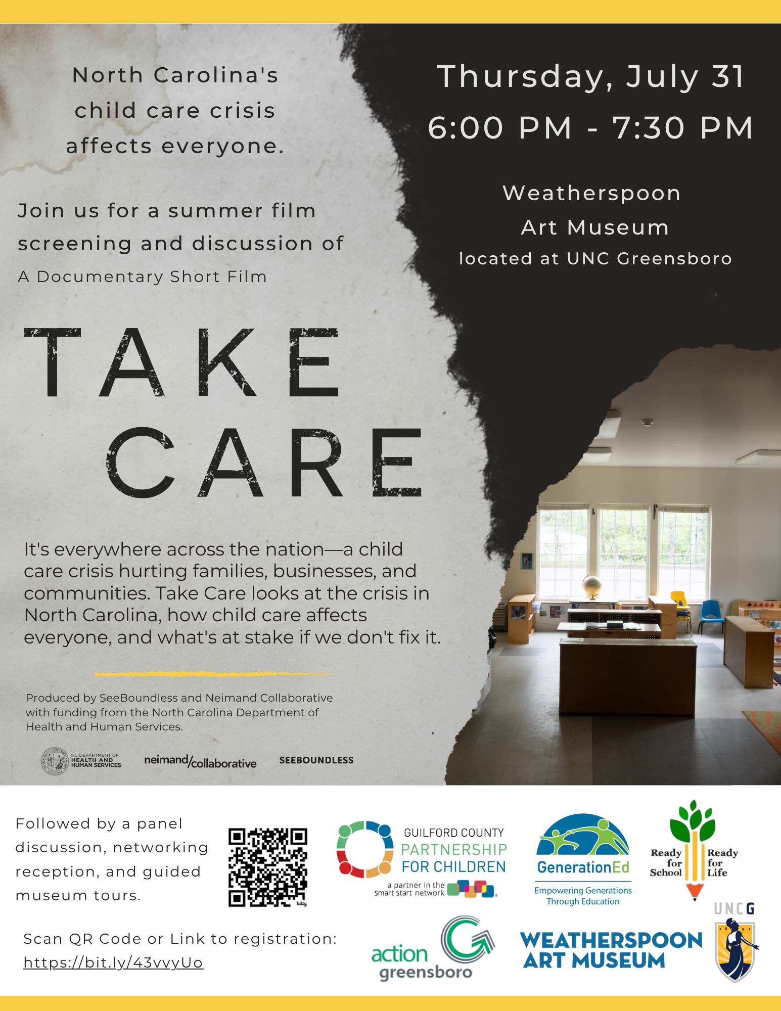 Take Care Screening Flyer